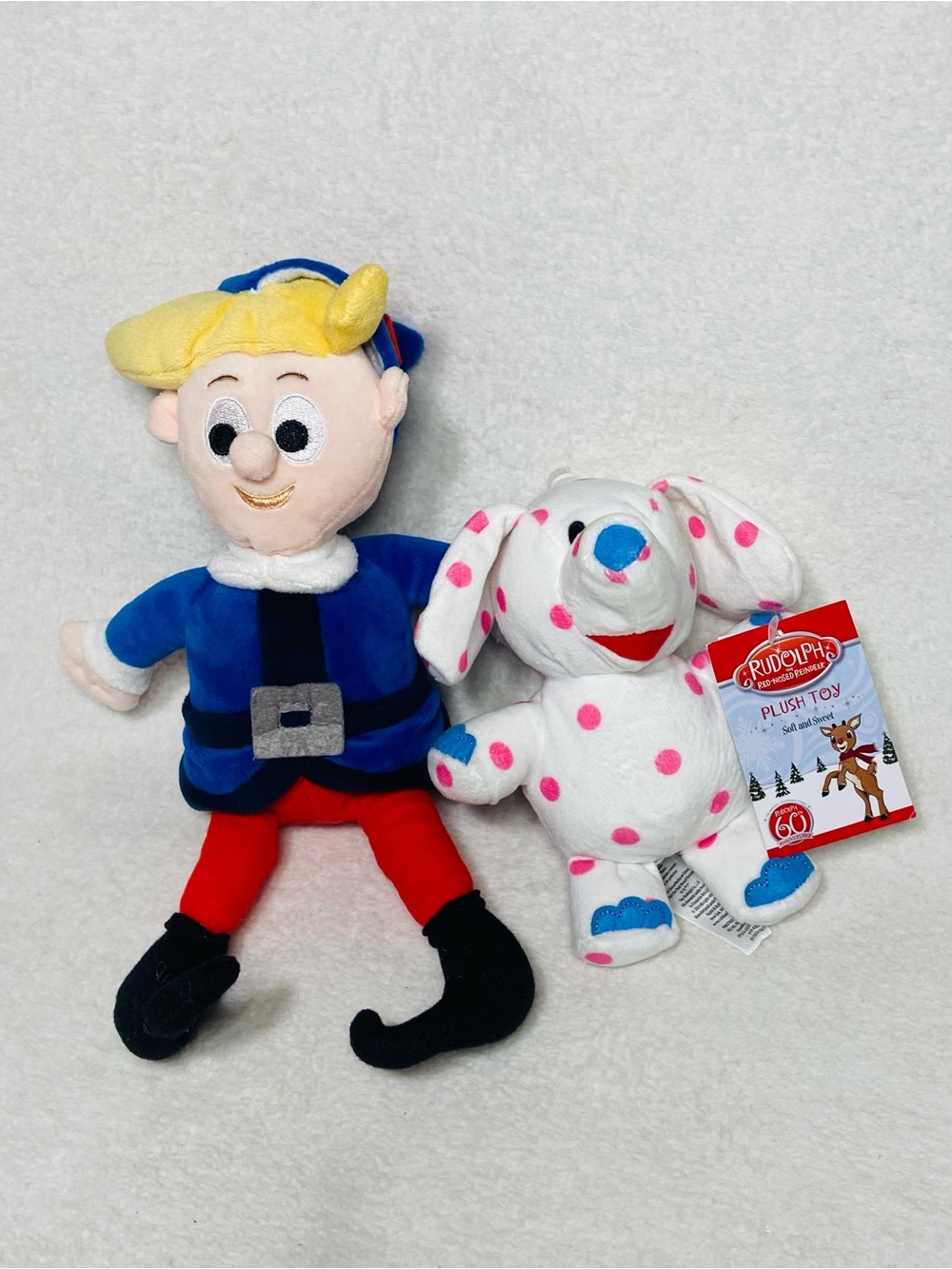 Rudolph Reindeer Island Of Misfit Toys Spotted Elephant + Hermes Plush